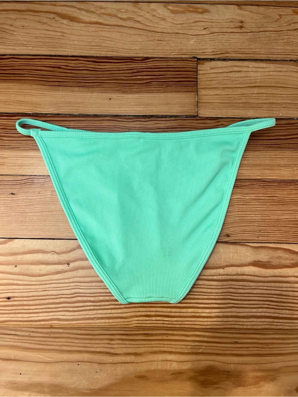 Mint Green Ribbed Bikini Bottom - Picture 4 of 4